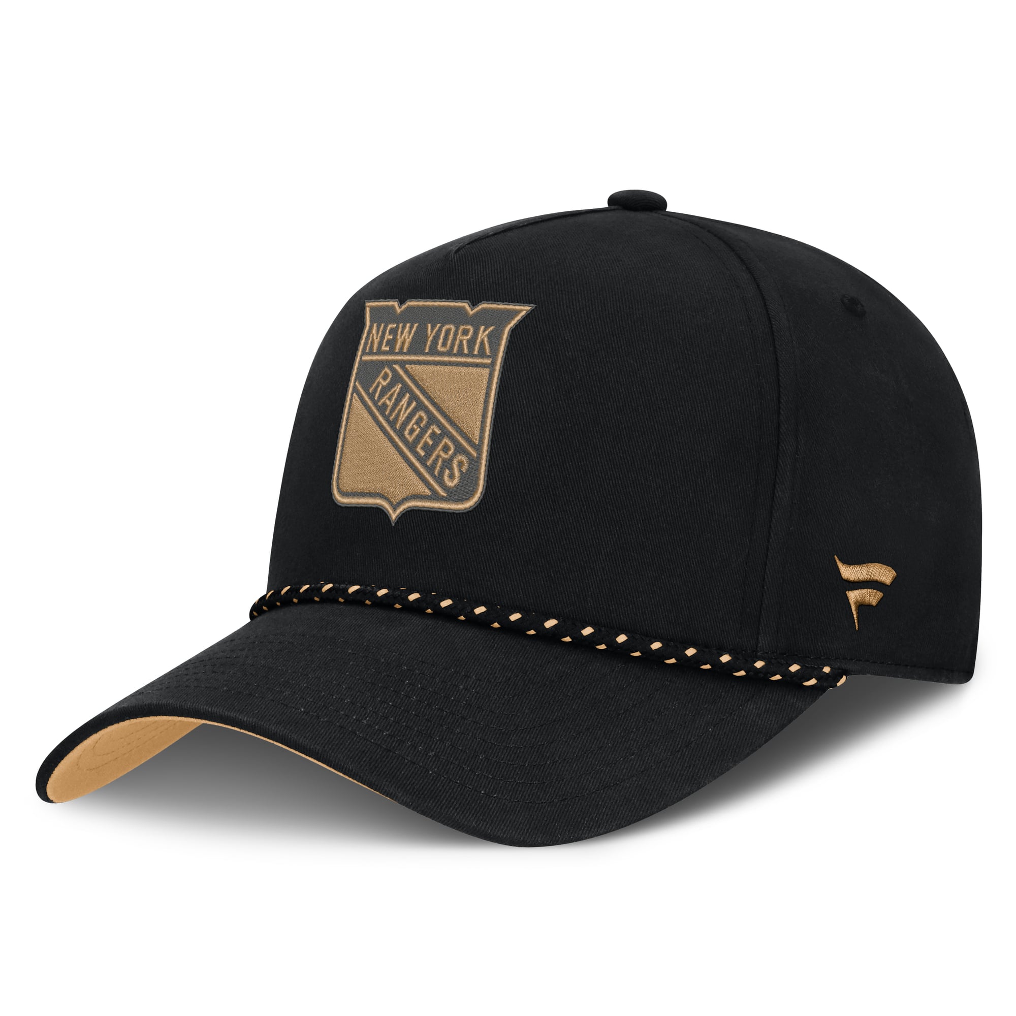 Men's Fanatics Black New York Rangers Military Appreciation Authentic Pro A-Frame Adjustable Hat